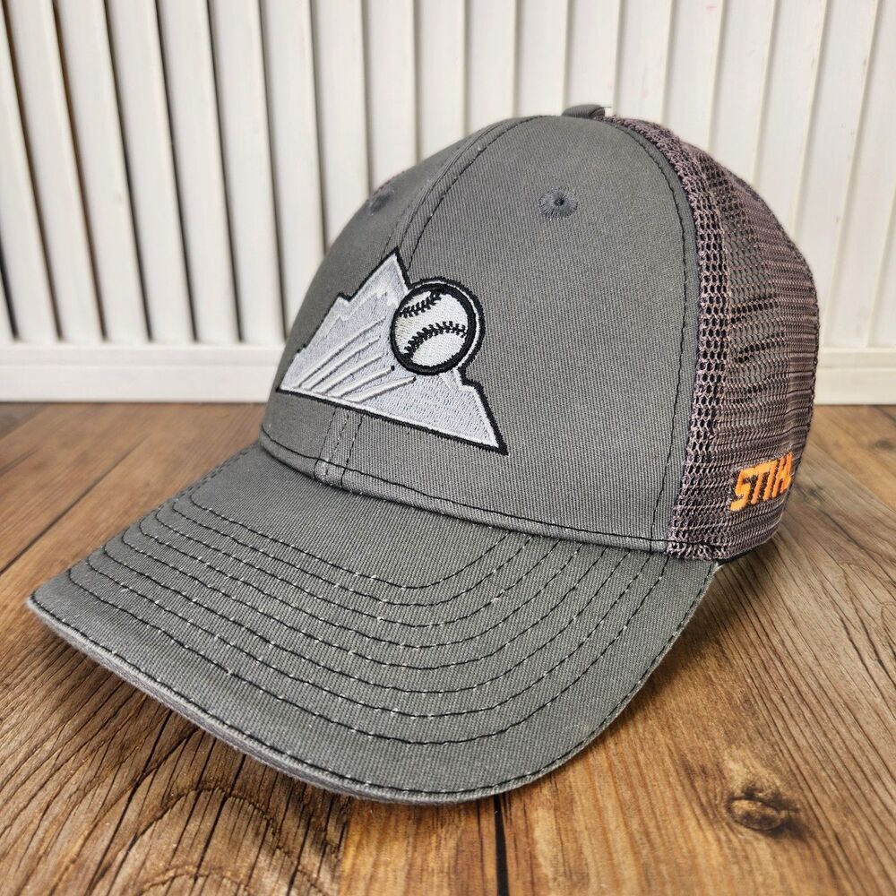 Melonwear Colorado Rockies Stihl Snapback Trucker Hat Cap Gray Baseball MLB